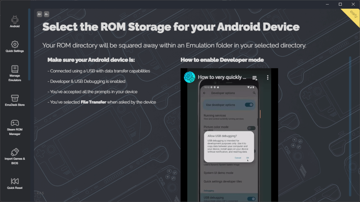 EmuDeck for Android Start Screen - Retro Handhelds EmuDeck for Android Start Screen