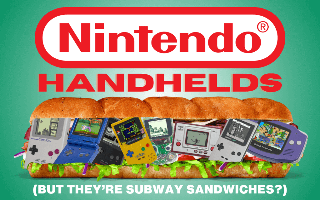 - Retro Handhelds Nintendo Subway Sandwiches