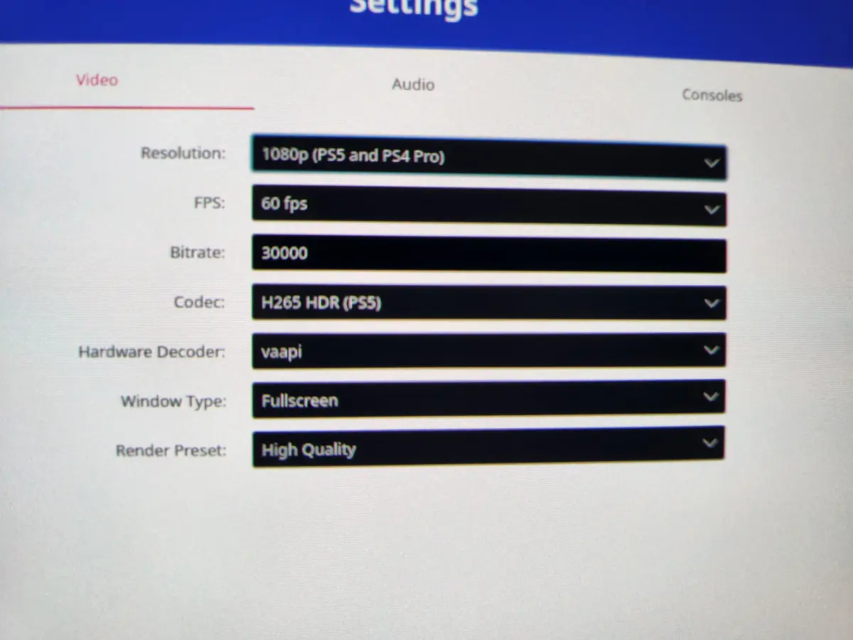 Chiaki4Deck Settings - Retro Handhelds Chiaki4Deck Settings