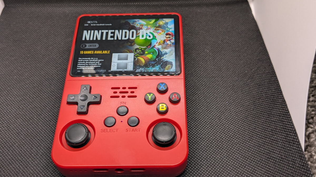 R36s Retro Handheld Videospielkonsole Neueste ArkOS 2.0 Version