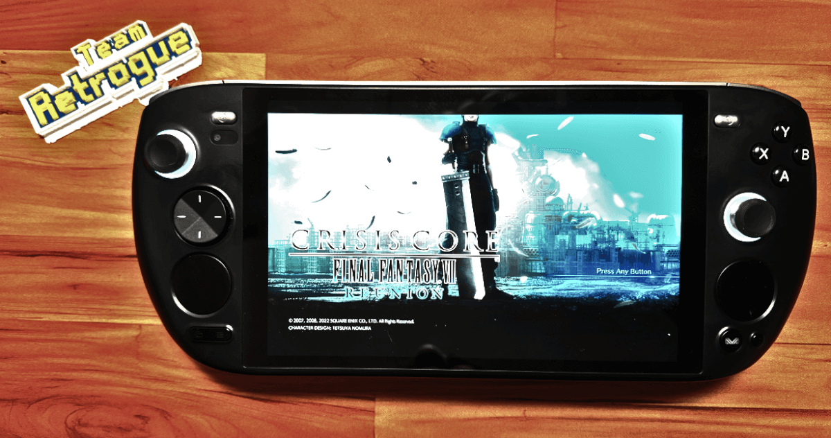 Crisis Core: Final Fantasy VII Reunion on the AYANEO KUN