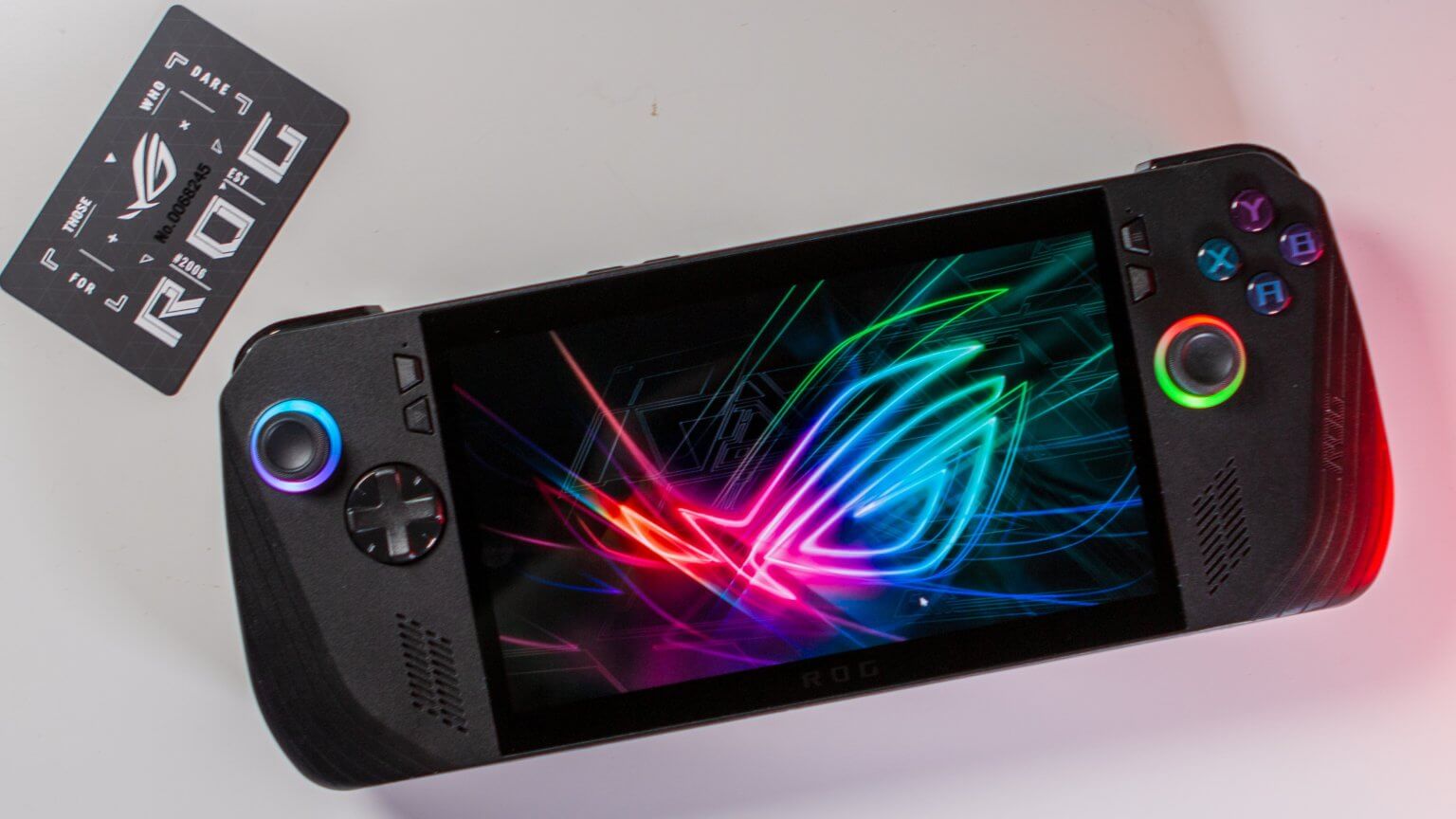 ASUS ROG Ally X on table