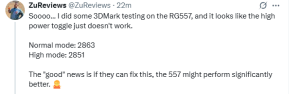 ZuReviews 3DMark Testing Results on RG557 - Retro Handhelds ZuReviews 3DMark Testing Results on RG557
