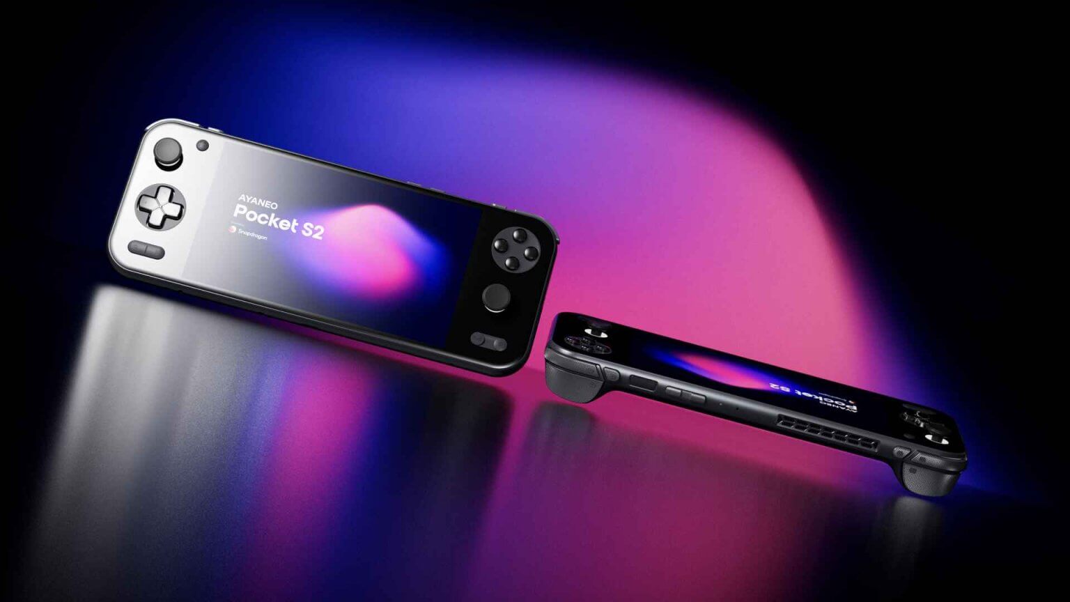 AYANEO Pocket S2 in Obsidian Black - Promo Hero