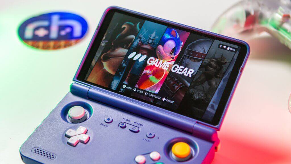 Retroid Pocket Flip 2 - ES-DE Home Screen