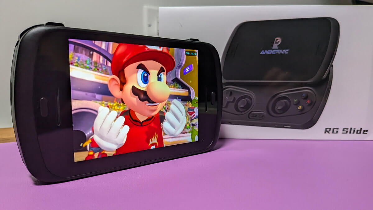 ANBERNIC RG Slide Android 13 Handheld Game Console - 4.7" LTPS Screen, 8GB RAM, 128GB Storage, 5000mAh Battery
