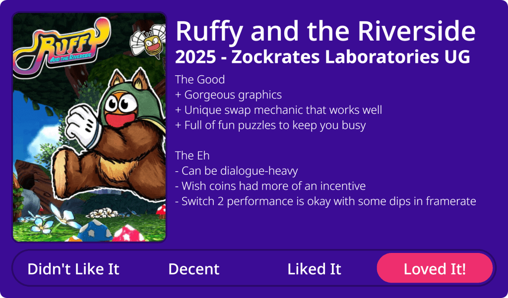 Ruffy and the Riverside Review Overview