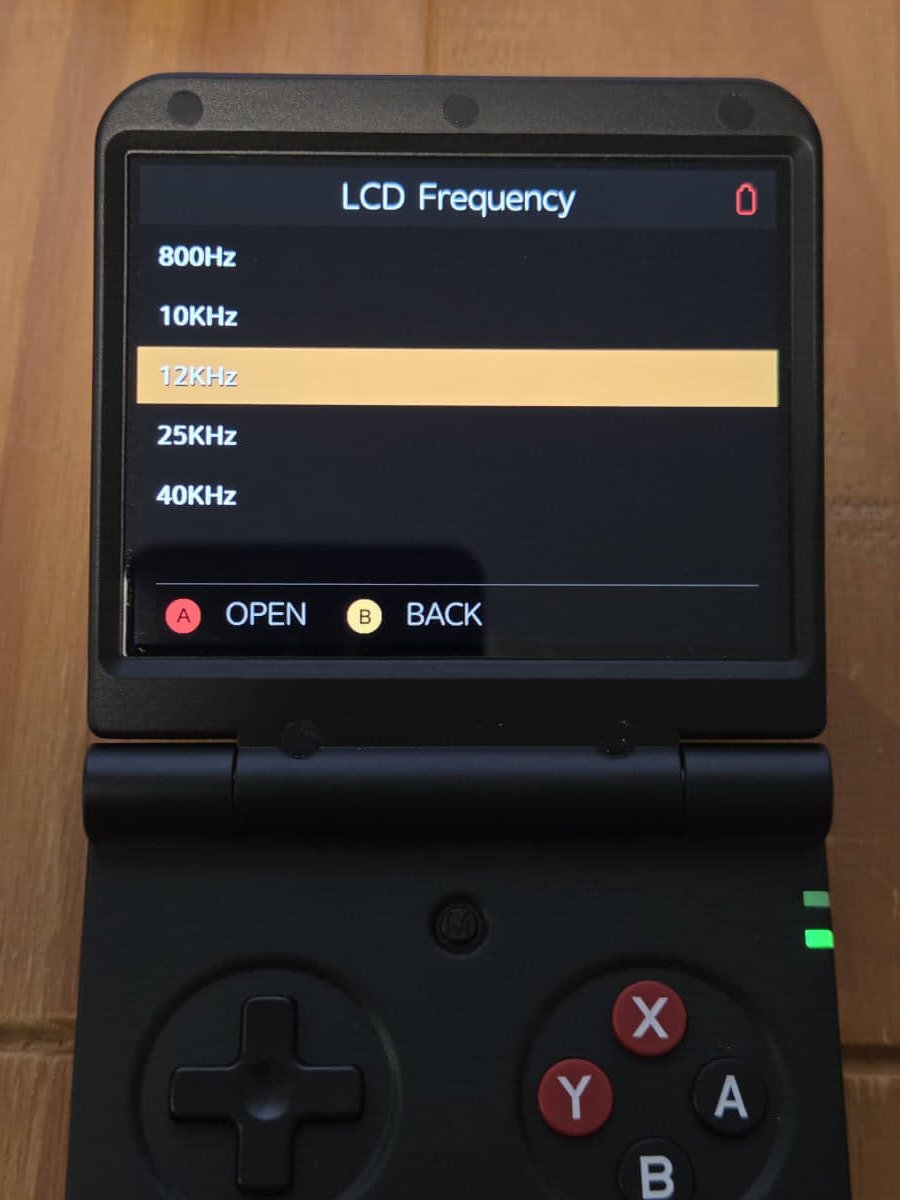 Miyoo Flip Display Settings
