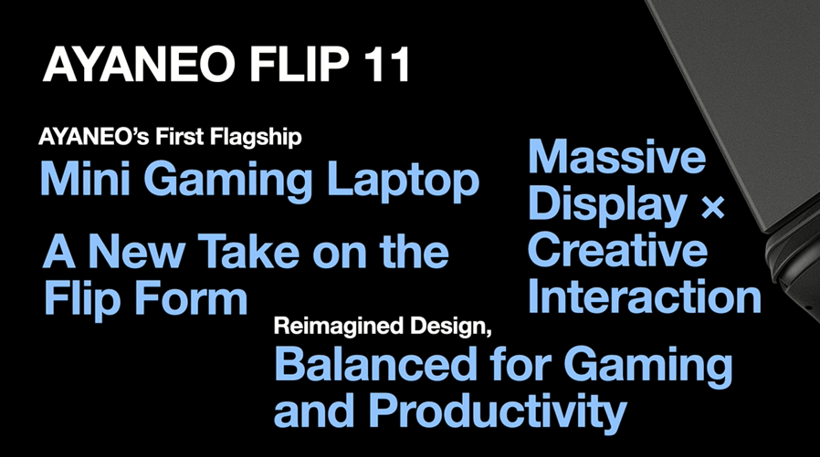 AYANEO Flip 11 - Info Slide 3
