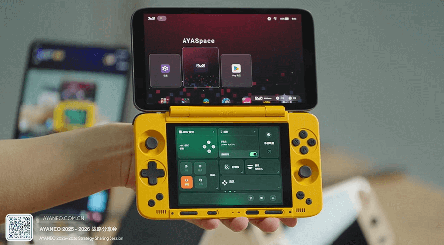 AYANEO Pocket DS - Open Yellow