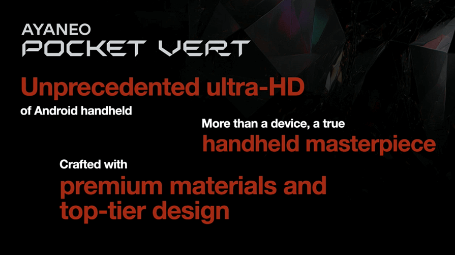 AYANEO Pocket Vert - Info Slide 1