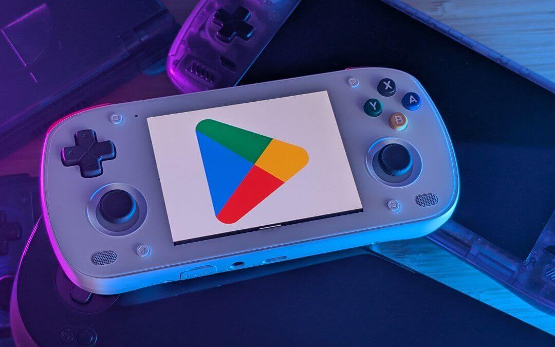 Android Games Worth Playing - July 2026 - Play Store logo on Retroid Pocket Mini