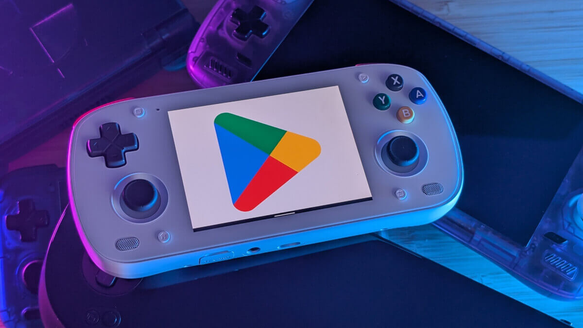 Android Games Worth Playing - July 2026 - Play Store logo on Retroid Pocket Mini