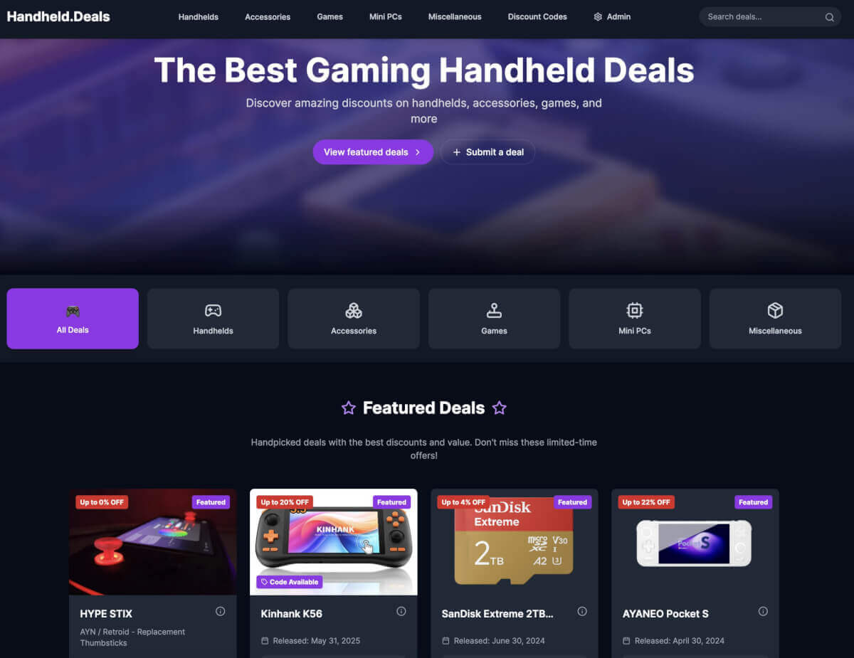 Handheld.deals 2.0
