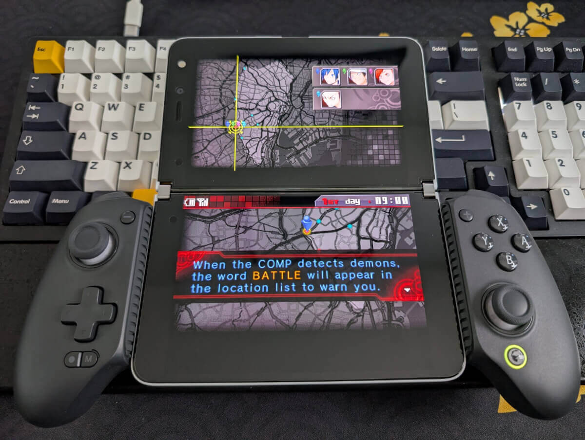 Shin Megami Tensei: Devil Survivor Overclocked on a GameSir G8+