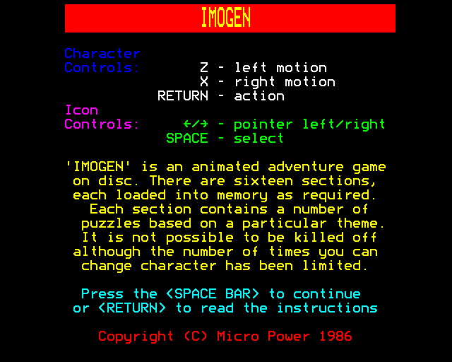 Imogen Controls