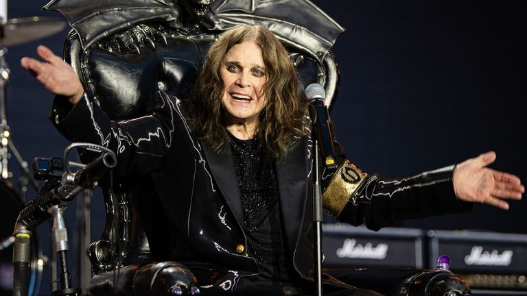 Ozzy Osbourne at his last concert