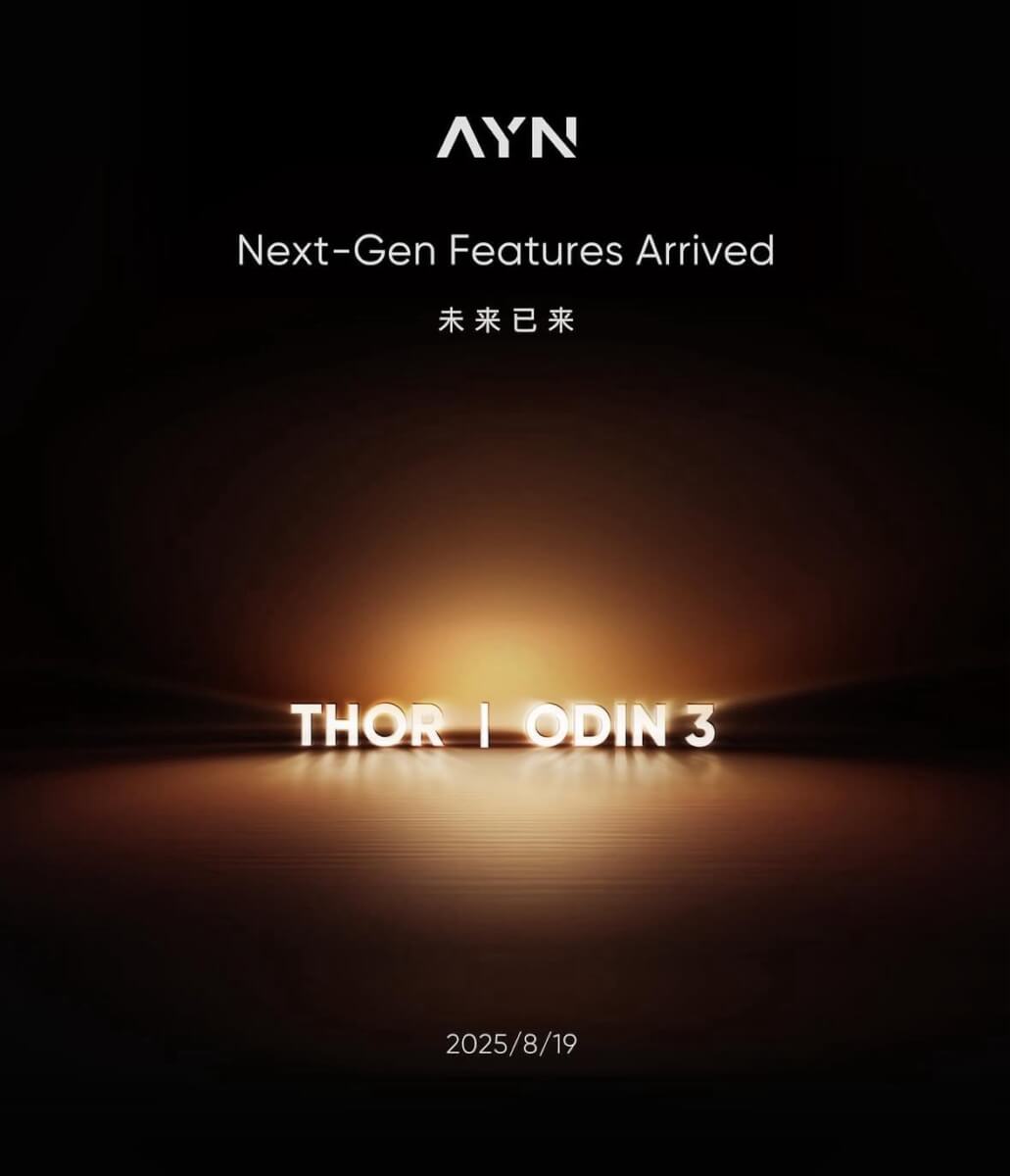 AYN Odin 3 and Thor Teaser Poster