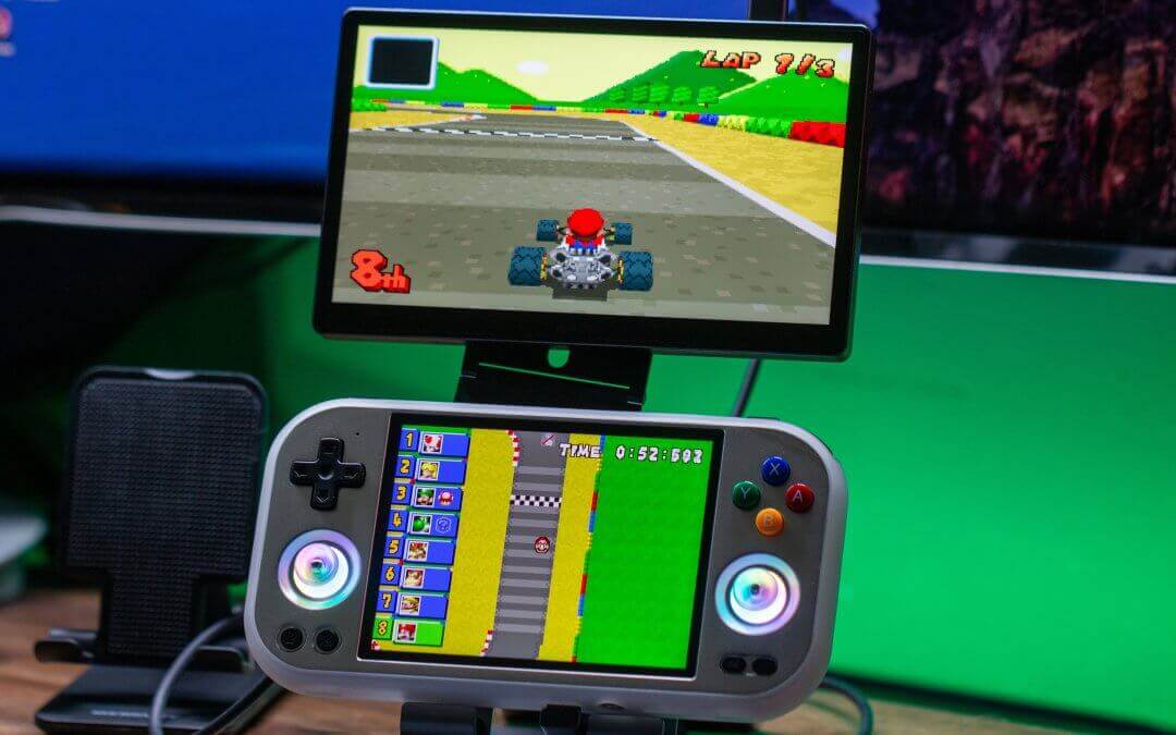 Anbernic RG477M First Impressions - melonDS Dual Screen - Mario Kart - 2