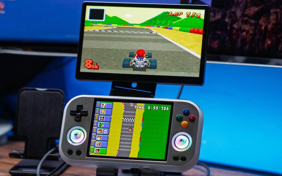 Anbernic RG477M First Impressions - melonDS Dual Screen - Mario Kart - 3