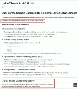 Ayaneo Pocket DS and MelonDS update - Retro Handhelds Ayaneo Pocket DS and MelonDS update