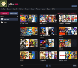 Backloggd List Page - Retro Handhelds