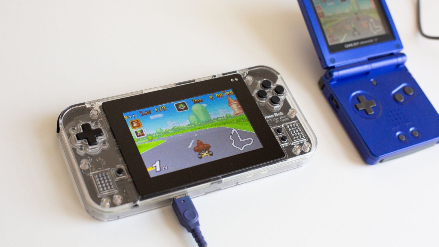 Game Bub Link Cable with Game Boy Advance SP