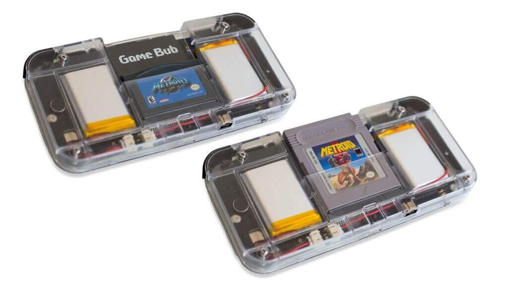 Game Bub with Game Boy and Game Boy Advance Cartridges