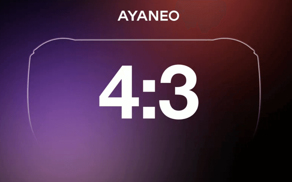 Outline of Ayaneo 4:3 Device - Retro Handhelds