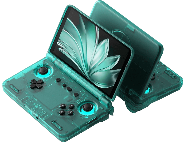 Retroid Pocket Flip 2 - Ice Blue - Transparent Background
