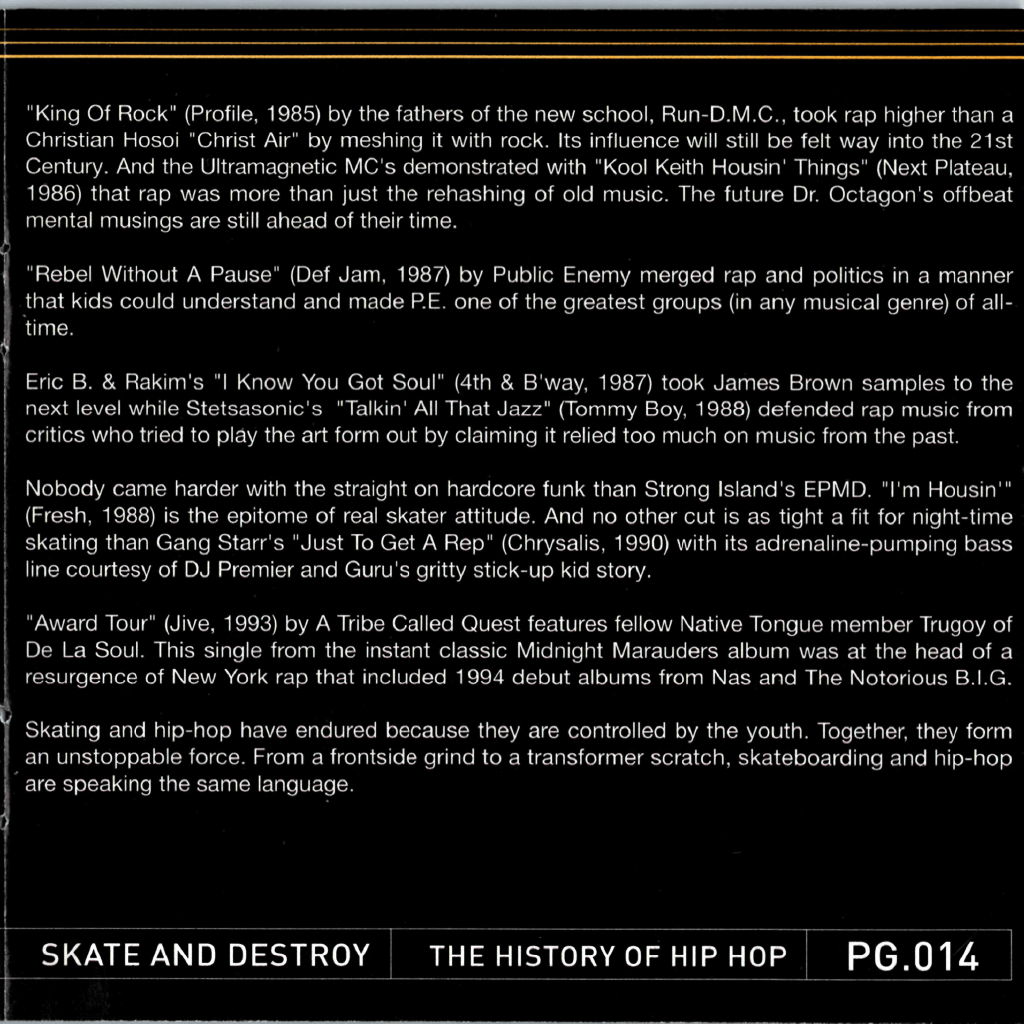 Thrasher - History Of Hip-Hop 2