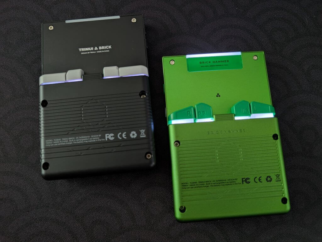TrimUI Brick vs Brick Hammer - Back - Retro Handhelds