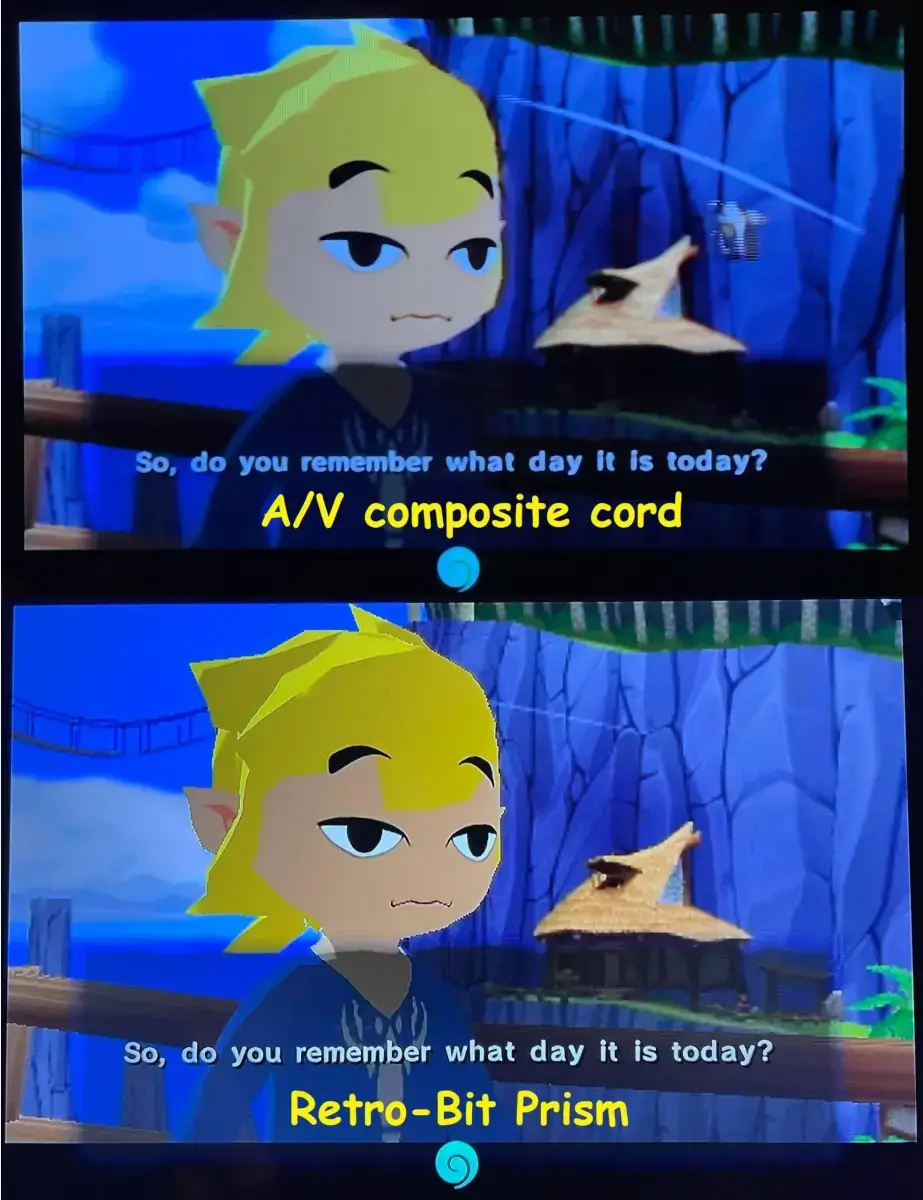 GameCube Graphics Comparison between 480i and 480p