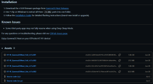 GammaOS Next Release Page - Retro Handhelds