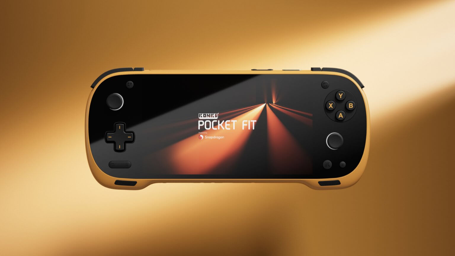 AYANEO Konkr Pocket Fit in Yellow - render