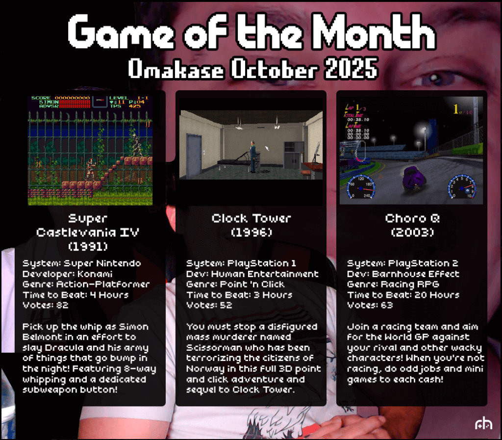 RH Games of the Month - Omakase October