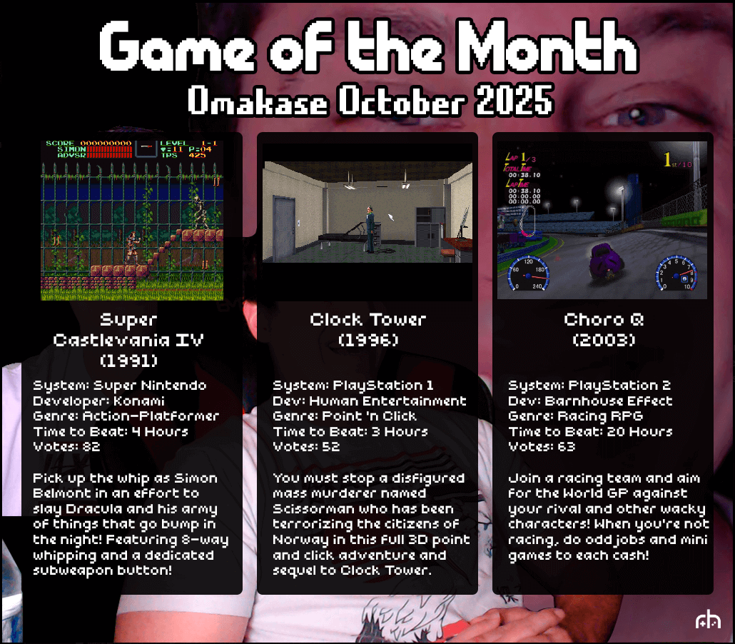 RH Games of the Month - Omakase October