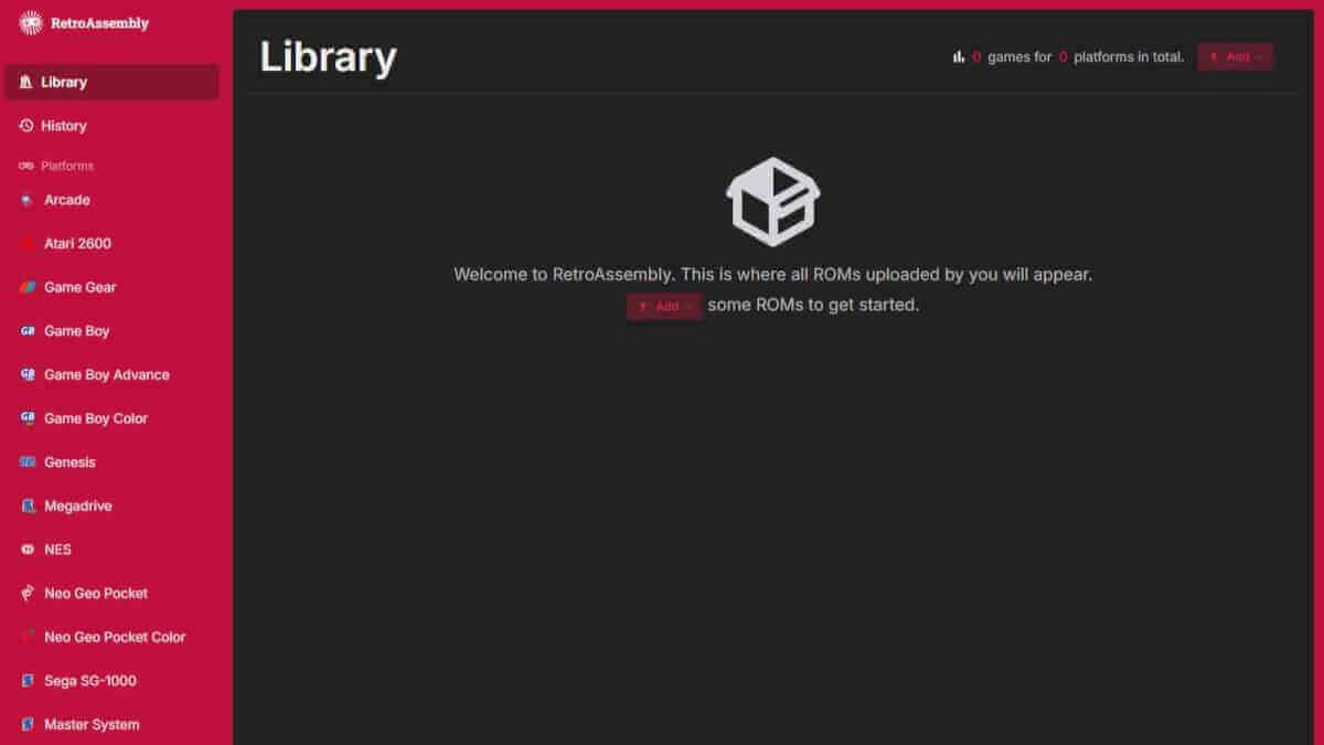 RetroAssembly Setup Guide - Add ROMs to Library