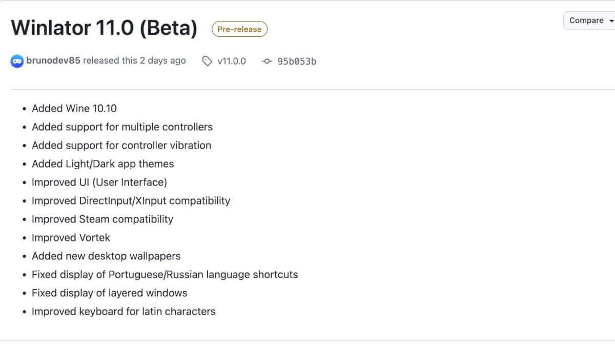 Winlator 11 Beta Changelog