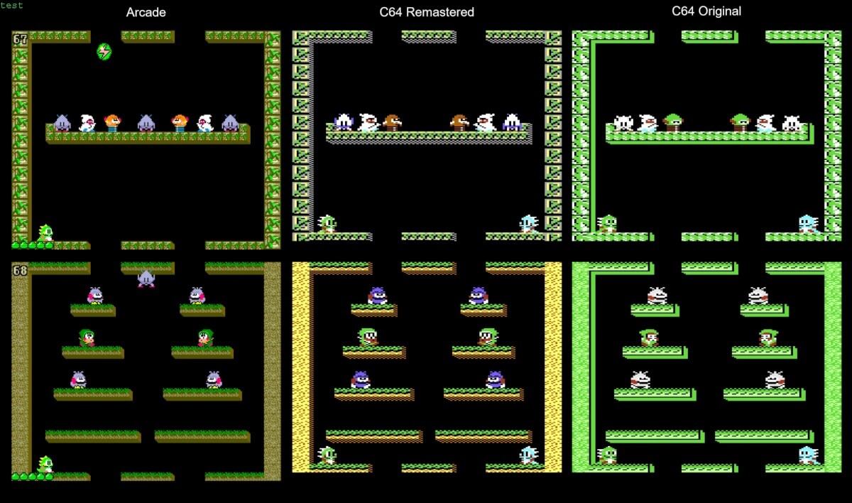 Bubble Bobble C64 - Comparison