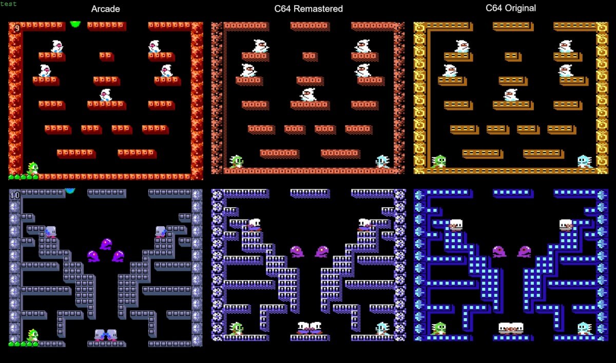 Bubble Bobble C64 - Comparison