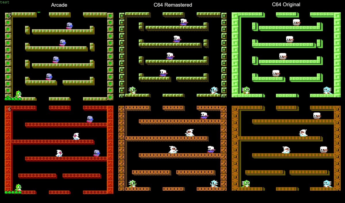 Bubble Bobble C64 - Comparison