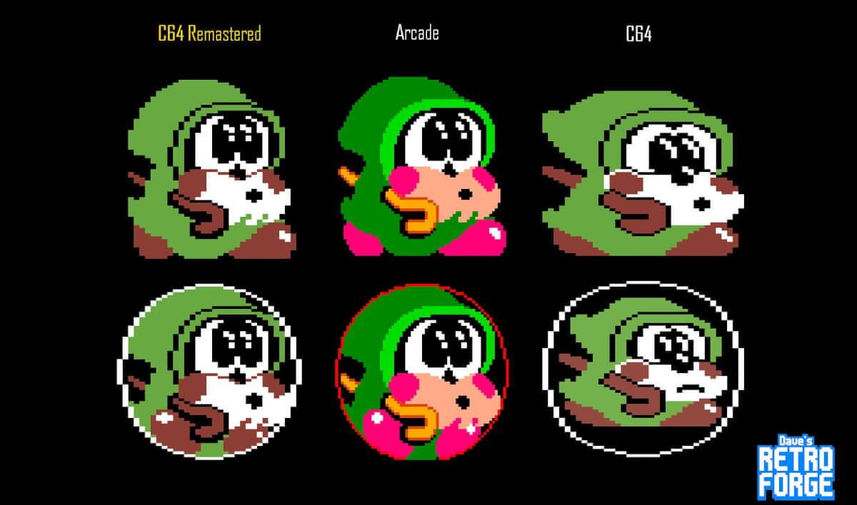 Bubble Bobble C64 - Comparison