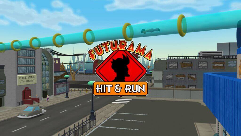 Futurama - Hit Run Title Screen