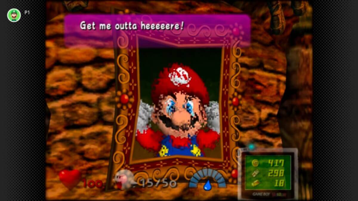 Luigi's mansion mario
