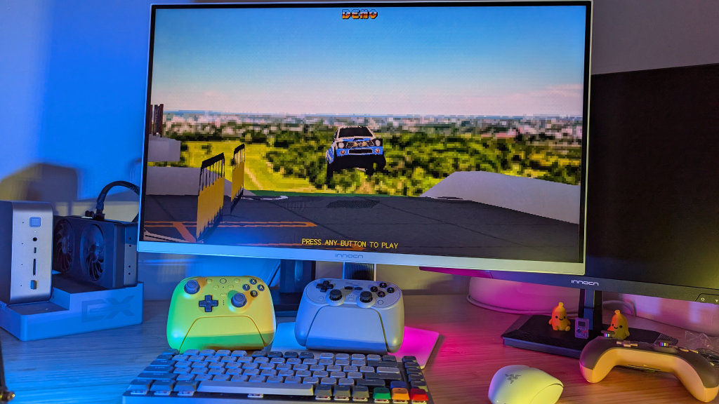 Parking Garage Rally Circuit on INNOCN Monitor