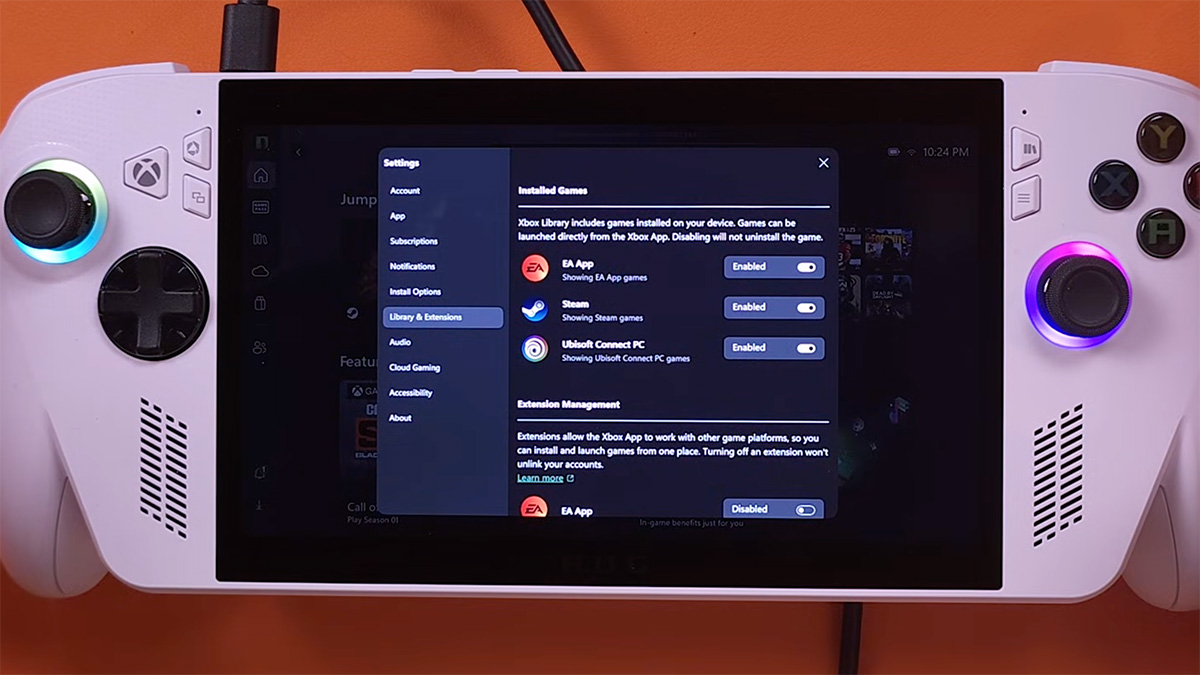 ASUS ROG Xbox Ally Set Up Guide Add Game Libraries