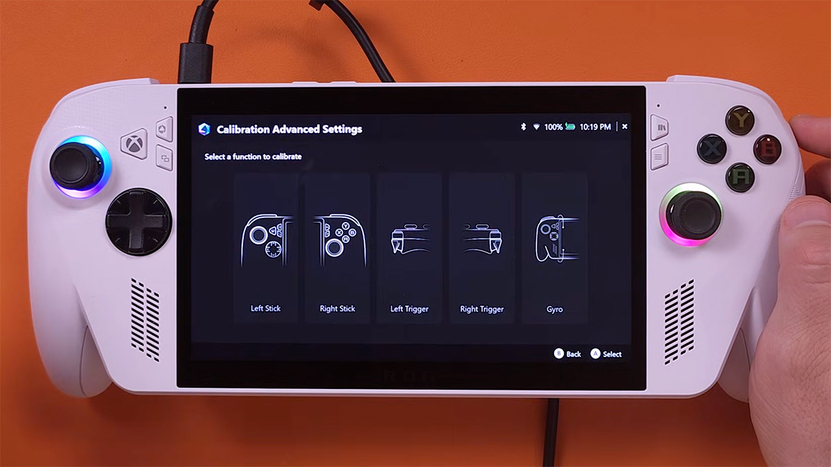 ASUS ROG Xbox Ally Set Up Guide Calibration Settings