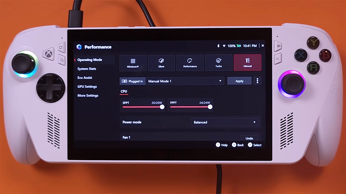 ASUS ROG Xbox Ally Set Up Guide - Create Manual Performance Mode