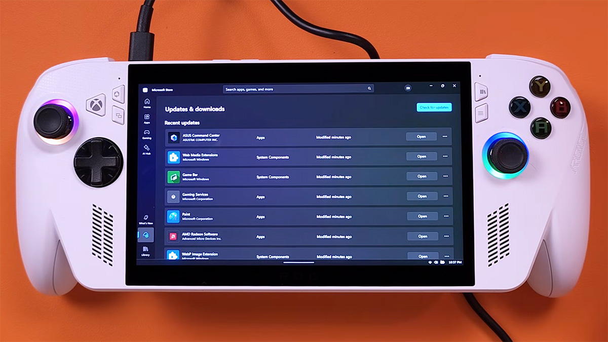 ASUS ROG Xbox Ally Set Up Guide Microsoft Store Updates Downloads